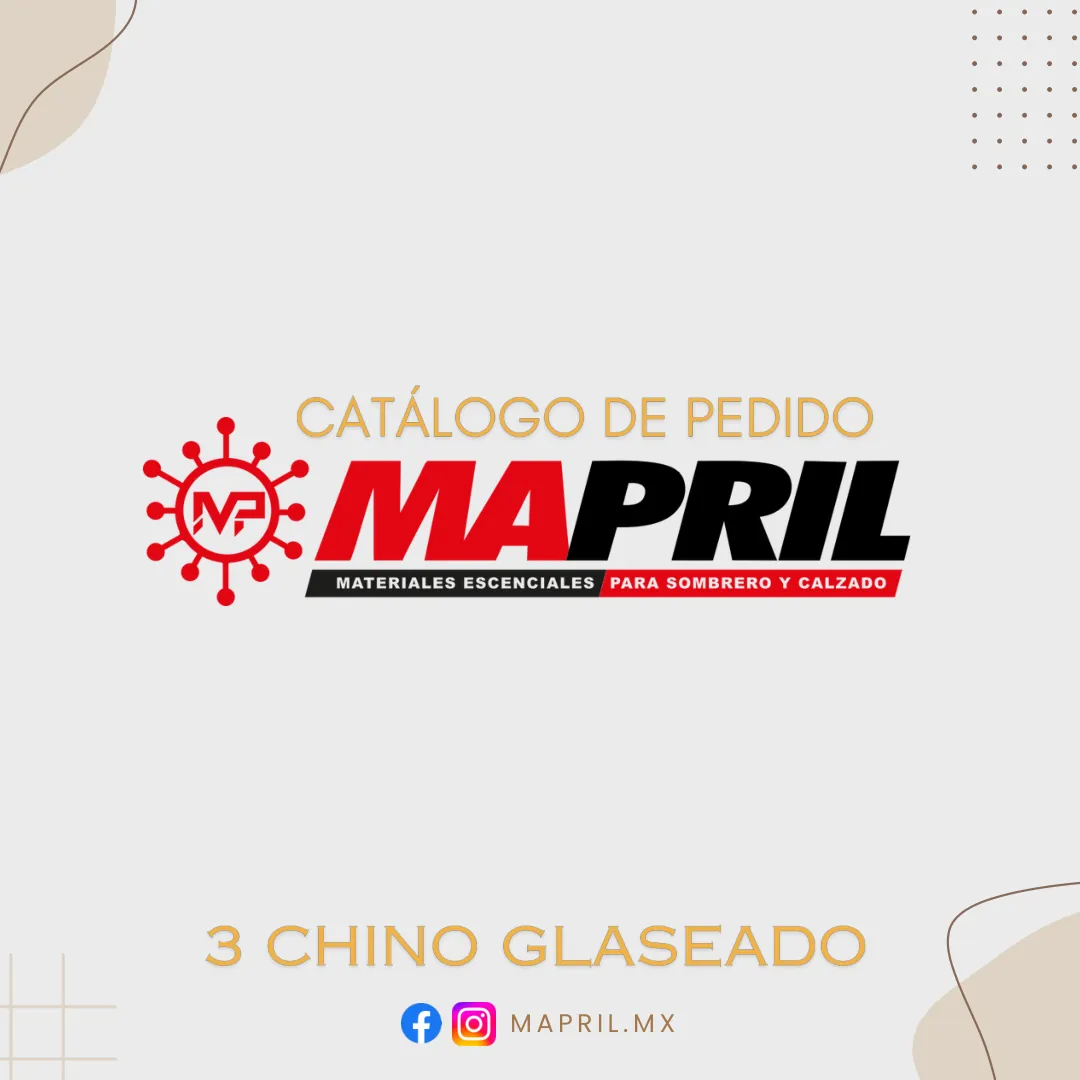 Catálogo 3 Chino Glaseado MAPRIL